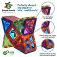 thumbnail image 2 of Magnetic Tiles 125 PCS (XL SET), Magnetic Tiles for Kids, Toy for 3 4 5 6 7 8 Year Old Boys & Girls, Large Building Set..., 2 of 9