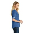 thumbnail image 3 of Women's Scorecard Tee Distressed Printed Stripes Heathered True Royal/ White X-Large, 3 of 4