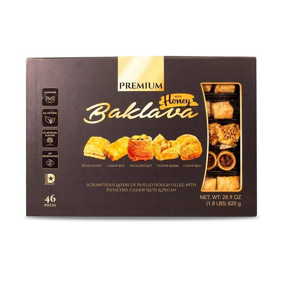 Premium Baklava, 28.8 Ounce (46 Pieces)