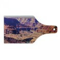 thumbnail image 1 of American Cutting Board, Grand Canyon in Arizona Base Elevations North American Sublime Tribal Landscape, Decorative Tempered Glass Cutting and Serving Board, Wine Bottle Shape, Brown, by Ambesonne, 1 of 1