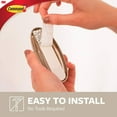 thumbnail image 6 of 3M Command Traditional Hook Large Decorative 17053 No Damage 1 Hook 2 Strips Brushed Nickel, 4-Pack, 6 of 10