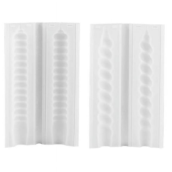 Twisted Taper Candle Mold Scented Candle Stick Mold Silicone Easy Release Mould for Aromatherapy Soap