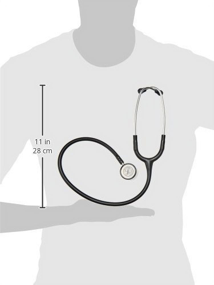 3M Littmann Classic II Pediatric Stethoscope - Black Tube / Silver Chestpiece - 2113
