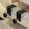 thumbnail image 2 of PENGXIANG 2Pcs Drawer Front Installation Clamps Stainless Steel Drawer Fixing Clips Fast Jig Cabinet Tool Stable Woodworking Furniture Right Angle Fixing Clamps for Tables Desks Mount, 2 of 10