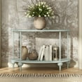 thumbnail image 3 of Furniture of America Soela Half Moon Composite Console Table with Shelf, 3 of 5