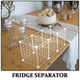 thumbnail image 3 of Estbridge Freezer Divider Universal Refrigerator Partition Rack Shelves Wire White, 3 of 8