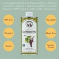 thumbnail image 2 of La Tourangelle, Expeller-Pressed Grapeseed VTF5&nbsp;Oil, High Heat Neutral Cooking Oil, Cast Iron Seasoning, Also Great for Skin, Hair, and DIY Beauty Recipes, 16.9 fl oz, 2 of 3
