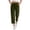 *Army Green, variant on ClodeEU Women's Elastic High Waist Corduroy Sweatpants with Pockets ,Casual Athletic Capri Pants Army Green,Women's Plus L