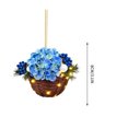 thumbnail image 3 of Christmas Flower Basket Ornament, 2D Flat Hanging Decoration, Acrylic Pendant for Holiday Trees and Home Decor, 3 of 9