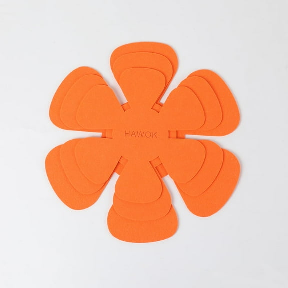 HAWOK Pot/Pan Protectors-Set of 3 Dia. 8" 10" 12" Orange
