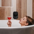 thumbnail image 2 of REACHISE Wall Mounted Shower Cup Holder Rack for Wine, Beer, Drinks - Black Silicone Bathroom Storage Organizer, 2 of 8