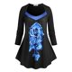 thumbnail image 1 of Camiseta Swing Talla Extra Estampado Rosa Rosegal  Mangas largas de talla grande, 1 of 5