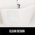 thumbnail image 5 of GORILLA GRIP Patented Bath Tub Shower Mat, Machine Washable Bathtub Floor Liner Mats, Suction Cups and Drain Holes to Keep Tubs Clean, Soft on Feet, Bathroom Essentials, 35x16 Inch, Clear, 5 of 10