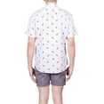 thumbnail image 6 of Visive Mens Big And Tall Short Sleeve Button Shirt, Printed Pizza Shirts, 6 of 8