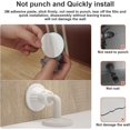 thumbnail image 2 of 2 piezas 3m Autoadhesivo Silicona Puerta Impermeable Tope de puerta Ganchos de pared silenciosos Sin perforaciones (gris), 2 of 5