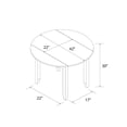 thumbnail image 2 of Kingfisher Lane 3-Piece Drop Leaf Wood Dining Set - Table & 2 Chairs Brown/White, 2 of 18