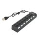 thumbnail image 1 of Pisexur Electrónica para Hombres 7 Puertos USB+HUB 2.0 Concentrador de Datos Divisor Interruptores Individuales de Encendido/Apagado Expansor de Puertos USB para PC y Laptop Electrónica para Niños, O, 1 of 9