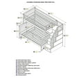 Columbia Staircase Bunk Bed Twin over Full in Walnut