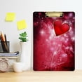 thumbnail image 6 of FMSHPON Valentines Day Heart Clipboard Hardboard Wood Nursing Clip Board and Pull for Standard A4 Letter 13x9 inches, 6 of 8