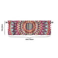 thumbnail image 3 of Exotic Boho Valance Curtain - Abstract Ethnic Mandala Design Rod Pocket Window Topper (54x18 Inch, Machine Washable), 3 of 3