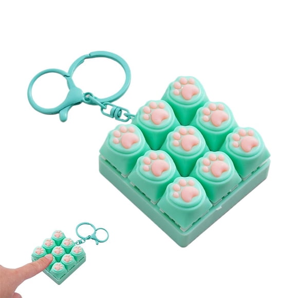 Main fidget Housse de Coussin kaki 9 Pcs avec Coussin Rotatif (6 cm), mini Coussin en Papier pour Cuisine et Salle à Manger.