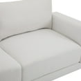 thumbnail image 4 of Modern Sofa Couches for Living Room,Mid-Century Upholstered Sofa Furniture with Sturdy Wooden Legs for Living Room,Bedroom,White, 4 of 7