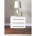 thumbnail image 2 of Meridian Furniture Marisol Table de Chevet Contemporaine Finition Blanche Riche, 2 of 5
