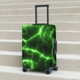 thumbnail image 6 of Pofeuu Green Lightning Print Luggage Suitcase Cover Protector Luggage Washable Covers Aesthetic for 18/24/28/32 inch Luggage（No luggage included）-Small, 6 of 7