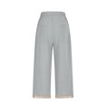 thumbnail image 5 of Linen Pants Women Petite Summer Casual Lightweight Pants Straight Leg Ankle Length Beach Cropped Trousers with Pockets, 5 of 7