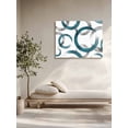 thumbnail image 5 of Turquoise Grey Wall Art for Living Room,Canvas Picture Wall Decor for Bathroom Bedroom,Geometric Circle Modern Abstract Simple Art Painting Artwork for Office Hallway Dining Room Decor 20"x24", 5 of 8