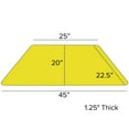 thumbnail image 3 of Emma + Oliver 22.5x45 Trapezoid Yellow HP Laminate Adjustable Activity Table, 3 of 5