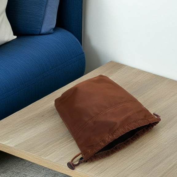 MIPCASE Inside Purse Organizer Handbag Bag Liner Brown Nylon 1Pcs