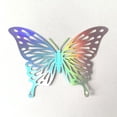 thumbnail image 2 of Set Of 12, 3D Colorful Silvery Butterfly Wall Sticker, Self-adhesive Hollow Paper Three-dimensional Decal For Living Room Bedroom, Wall Decoration, Home Room Decor, 2 of 5