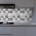 thumbnail image 3 of 24 piezas de pegatinas autoadhesivas para azulejos de pared, pegatinas marroquíes impermeables, decoración de bricolaje para cocina y baño (24 piezas, 15 x 15 cm), 3 of 5