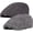 Black Grey, variant on 2 Pack Newsboy Cap for Men Adjustable Herringbone Tweed Hats Blend Flat Cap Ivy Cabbie Driving Hat