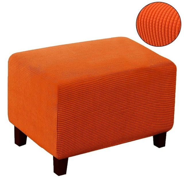 Sexy Dance Slipcover Stretch Protector Soft Universial Multi Colors Footrest Cover Waterproof Polyester Rectangle Larger Size Folding Orange Checked Hairpin Stool Set S Code Trumpet