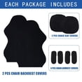 thumbnail image 3 of Funda para muebles SARAFLORA, paquete de 2 fundas para sillas de juego, color negro, 3 of 9