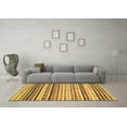 thumbnail image 3 of Ahgly Company Indoor Square Abstract Brown Modern Area Rugs, 4' Square, 3 of 4