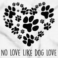 thumbnail image 2 of Like Dog Love Paw Print Heart Women Plus Size Graphic Pullover Hoodie Brisco Brands 4X, 2 of 5