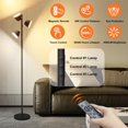 thumbnail image 4 of Pesken 42W LED Tree Floor Lamp, 4500 Lumens Dimmable Standing Lamp with Remote & Touch Control, Modern Super Bright 3 Rotatable LED Light Floor Lamps, 4 of 7
