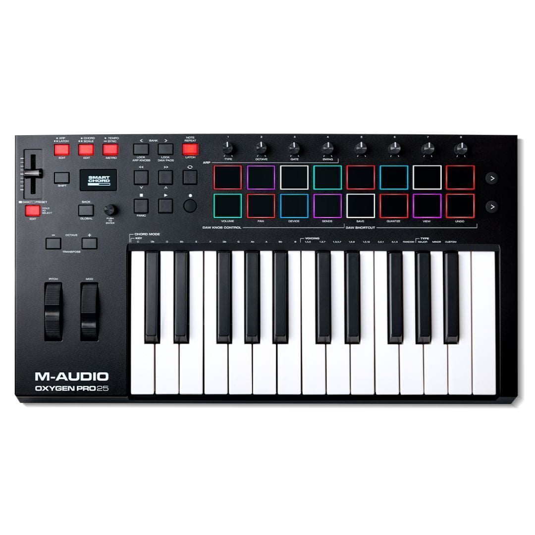 M-Audio Oxygen Pro 61 Key USB MIDI Keyboard with Beat Pads, Knobs