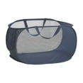 thumbnail image 3 of Cesto de ropa sucia BLESIY plegable duradera Cesto de la ropa Azul, 3 of 8