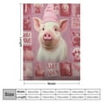 thumbnail image 4 of Nawypu Cute Pig Blanket for Girl Boy I Just Really Like Pigs Throw Blanket Pig Stuff Super Soft Cozy Plush Fuzzy Pink Pig Flannel Blankets for Couch Sofa Bed Gifts for Baby Kids Adult, 4 of 6