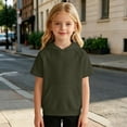 thumbnail image 6 of SUYIDA Kids Short Sleeve Hoodies Casual Lightweight Sweatshirt with Pocket Back to School for Boys Girls Everyday Play Comfortable Hoodie, 6 of 6