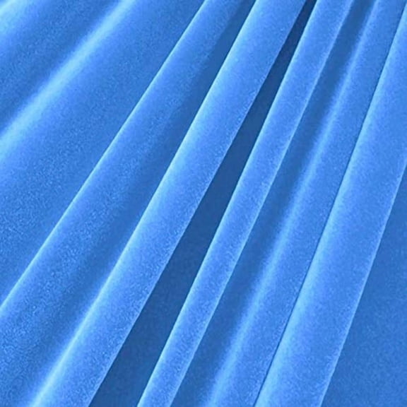 Baby Blue Stretch Velvet Fabric by the Yard, 58 Inch Wide 90% Polyester 10% Spandex Velvet Fabric By The Yard, 4 Way Stretch Velvet for Dresses, Dancewear, Leggings & Sewing