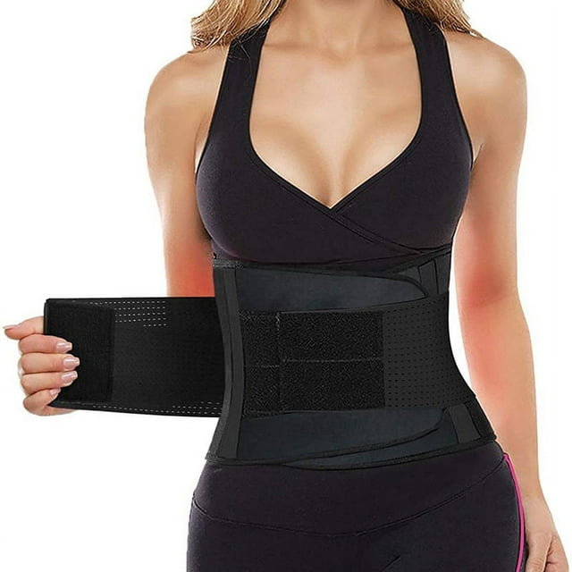 Entrenador de cintura para mujeres y hombres – Banda de apoyo para la espalda y moldeador corporal con control de barriga, faja para perder peso, entrenamiento oso de fresa Electrónica