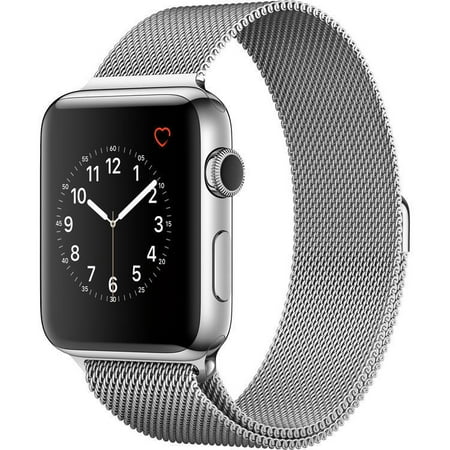 007 Stainless Steel Case - Refurbished Watch Series 2 42mm Apple Stainless Steel Case Milanese Loop Band MNPU2LL/A