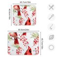thumbnail image 3 of Red Birds Fruit Leaves Dish Drying Mat Dish Drainer Rack Mats Water Absorbent Non-Slip Easy Clean Heat Resistant for Kitchen Counter, 3 of 8