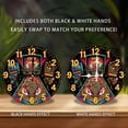 thumbnail image 2 of Retro Pinball Clock Wall Art Decor 10-Inch Silent Wooden Wall Clock, Battery Operated (AA Batteries Not Included), Artistic Home Decor, 2 of 7