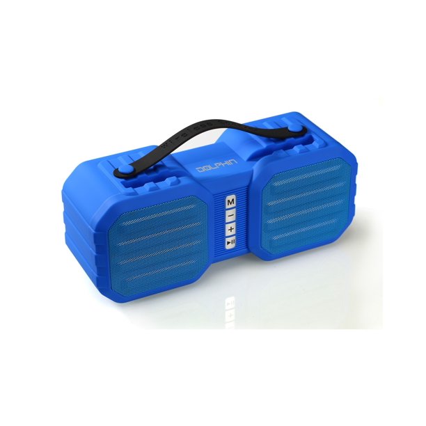 Dolphin Portable Splashproof Bluetooth Speaker SPB8XBLU